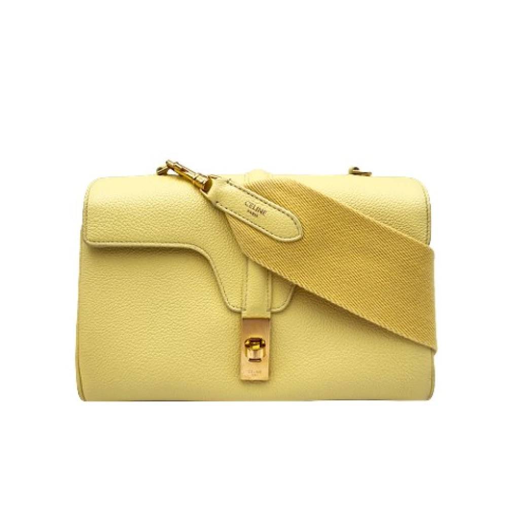 Celine Vintage Pre-owned Vintage Skuldertaske - Vintage - Dame - Gul - ONE SIZE - Uld