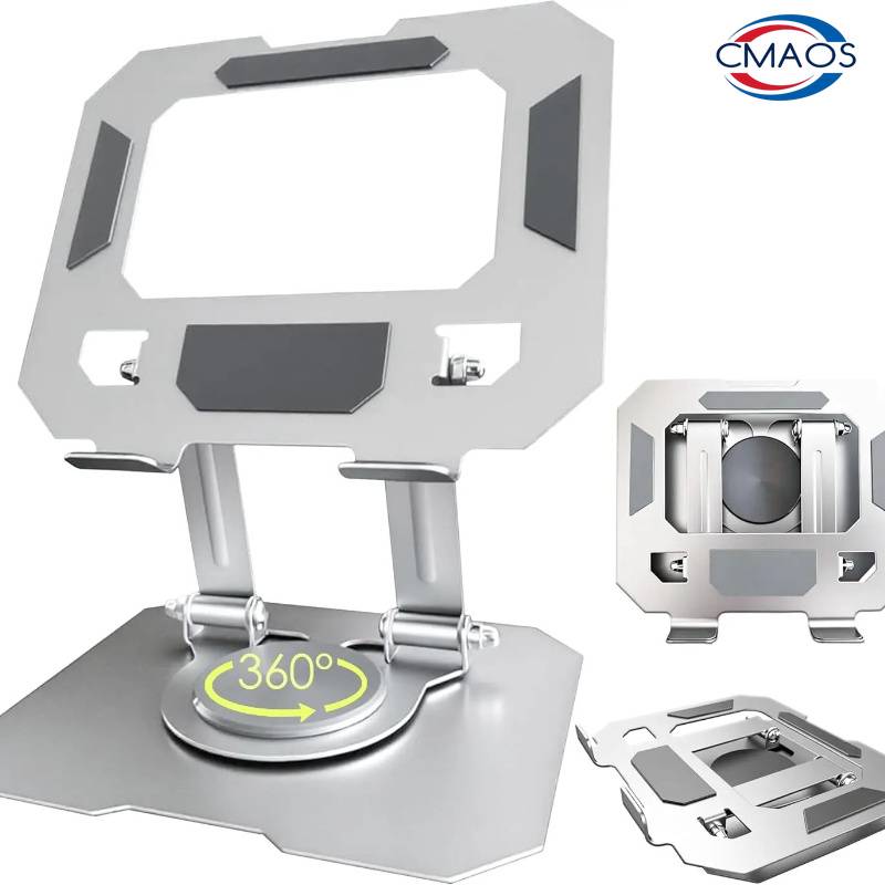 Tablet Stand Swivel Ipad Stand with 360 Rotating Base Adjustable Tablet Holder for Drawing, Compatible with IPad/Air/Mini More