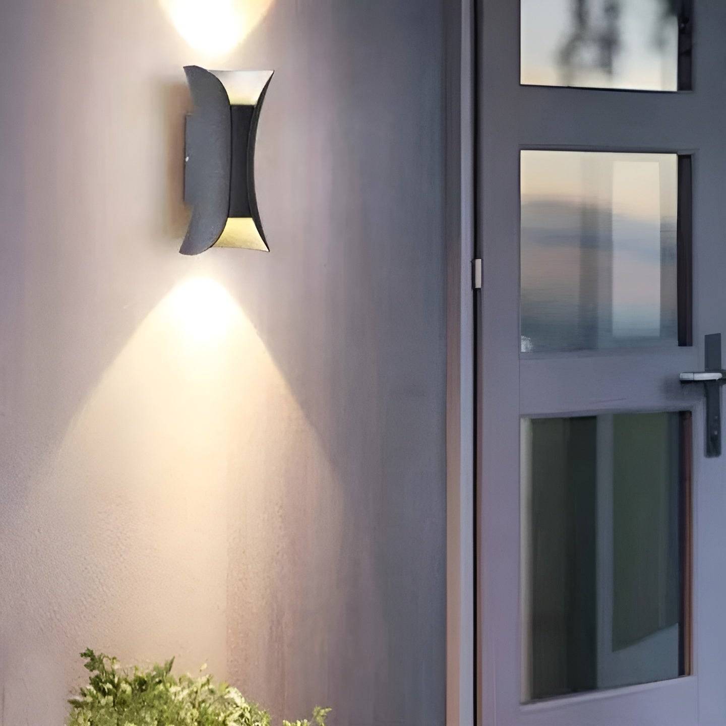 Luxuria Utomhusvägglampa - UrbanGlow LED-belysning - Svart / Dagsljus / Liten 6W