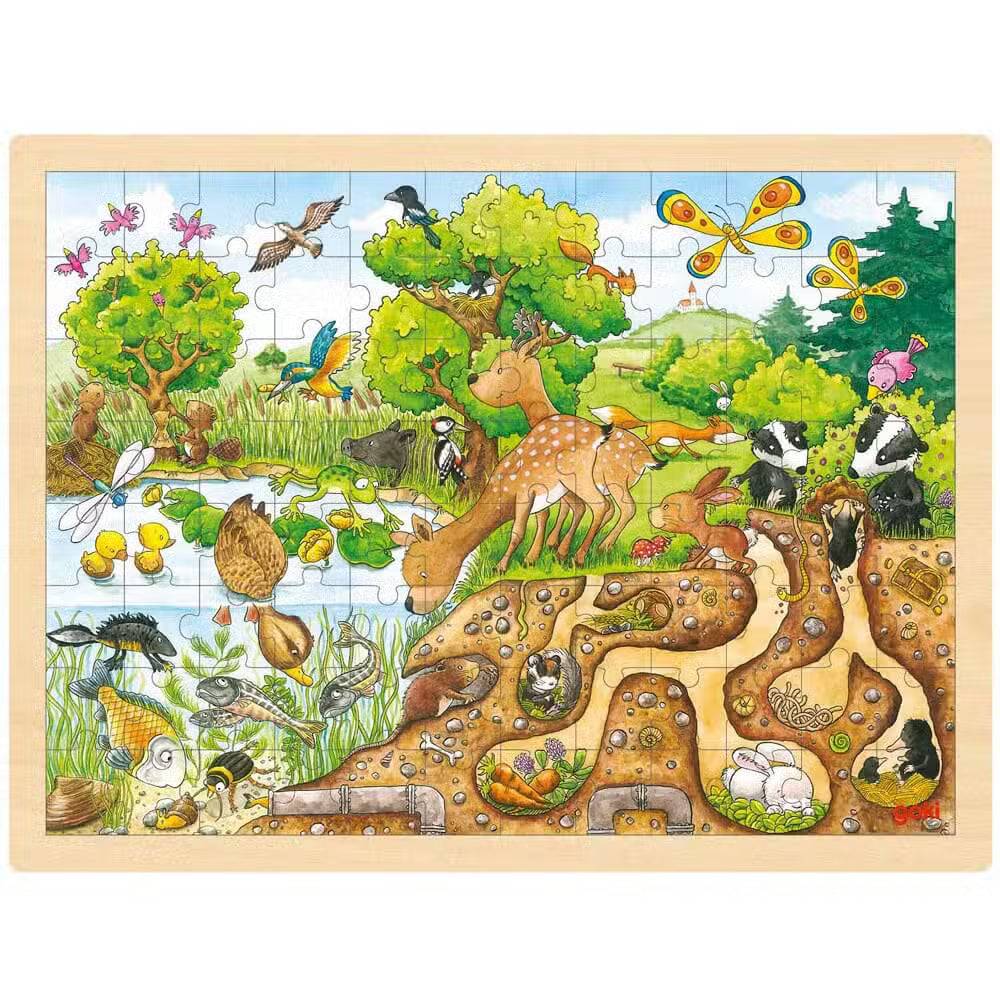 Goki Puslespil Oplev Naturen 96 Brikker