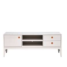 Mavis - Höllviken Bänk Ljus Grålack, Marmor - Skänkar och sideboards - Martina Elgemark - MDF/Trä/Sten