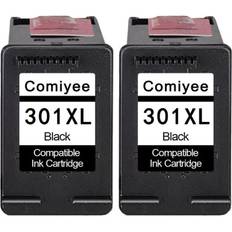 2 Noir Cartouche d'encre Compatible pour HP 301 XL 301XL Compatible pour Envy 4500 4507 5530 DeskJet 2054A 2540 2050 1510 3055A 1050