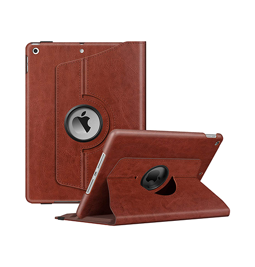 iPad Air 2 9.7" (2014) - Retro Diary™ Vintage 360° Onefold Læder Cover - Brun