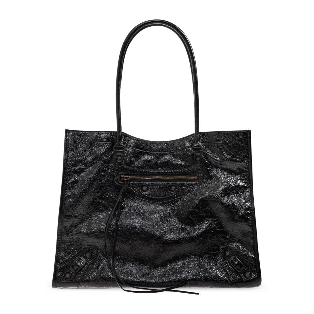 Balenciaga Le City Tote Medium Bag - Tasker - Dame - Sort - ONE SIZE - Bomuld
