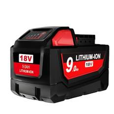 Milwaukee 18V Batteri, Høj Kapacitet 90/60Ah, Kompatibel med M18 Værktøj, 1 pakke 90ah