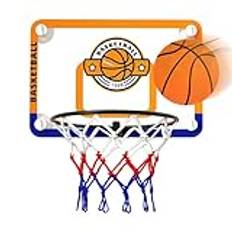 Inomhus basketkorg för sovrum, basketbåge för vägg, halkfri basketleksak, tyst bollgåva för födelsedag, nyår, födelsedag d