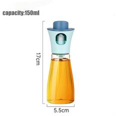 Oil Spray Bottle Kitchen Household Olive Oil Edible Oil Air Fryer Oil Sprayer Pot Oil Dispenser Artifact Oil Spray Pot Bottle BBQ Press Oil Sprayer blå