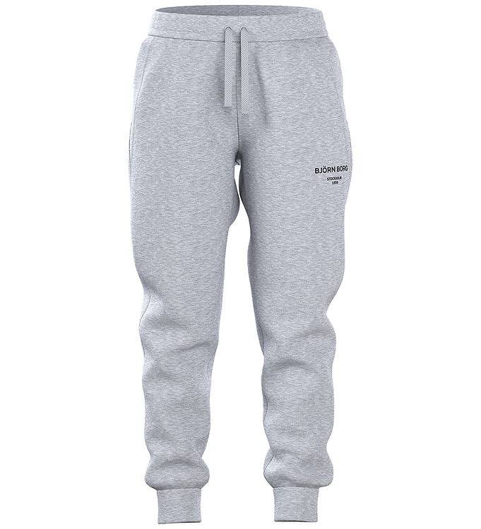 Björn Borg Sweatpants - Essential - Ljustgråmelerad - Björn Borg - 9-10 år (134-140) - Sweatpants
