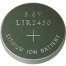 Litiumbatteri LIR2450 uppladdningsbart 3,6 V litiumjonbatteri