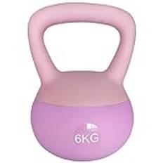 Mjuk Kettlebell 6 kg, ZhaoCo kettlebells med järnsand, kettlebellset för kvinnor och män, säker styrketräning, kettlebellvikter för fitness, hemträning