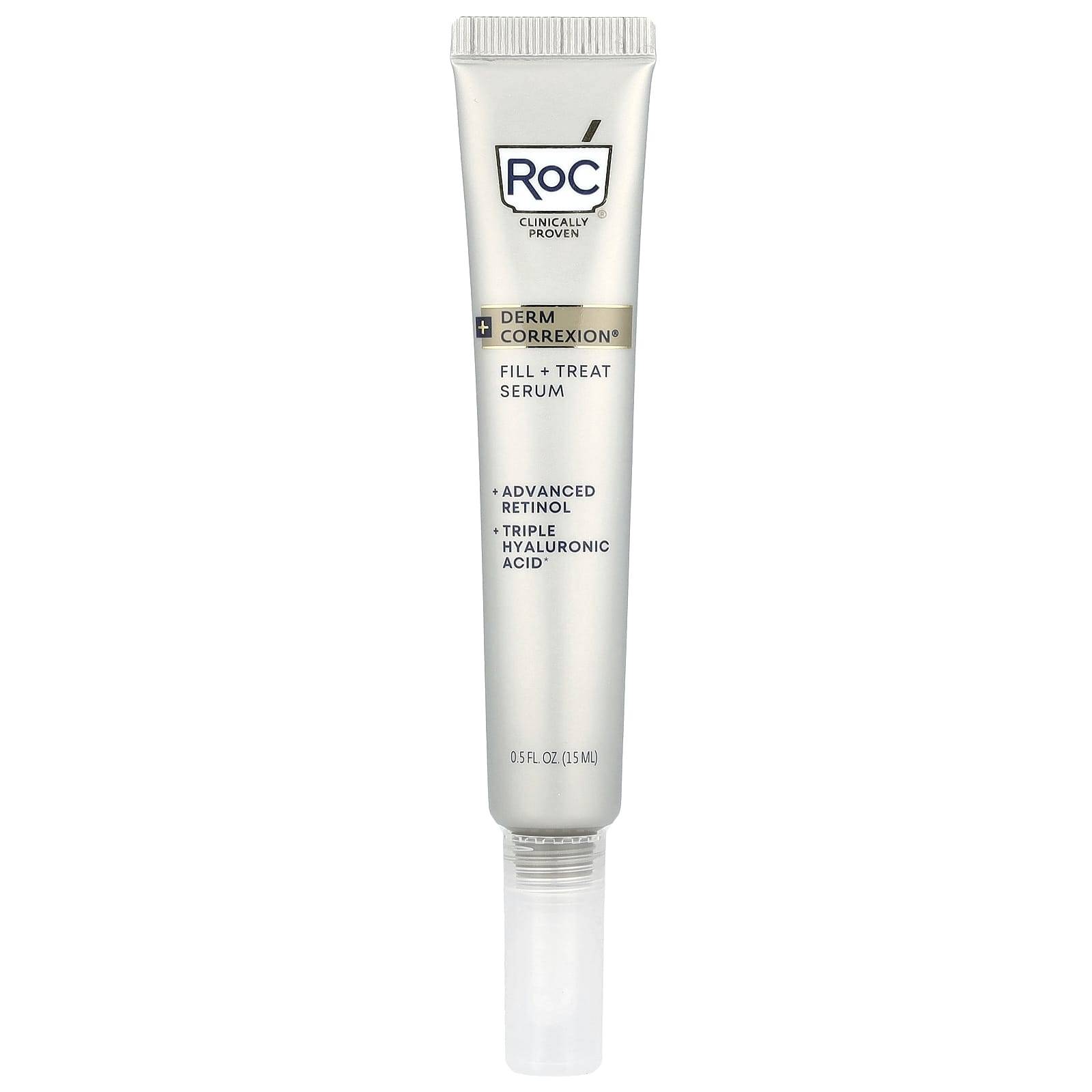 Derm Correxion®, Peel + Treat Serum, Avancerad Retinol & Trippel Hyaluronsyra, 15 ml (0.5 fl oz)