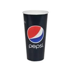 Papbæger, Pepsi, 17cm, Ø9cm, 50 cl, 60 cl, blå, pap/PE