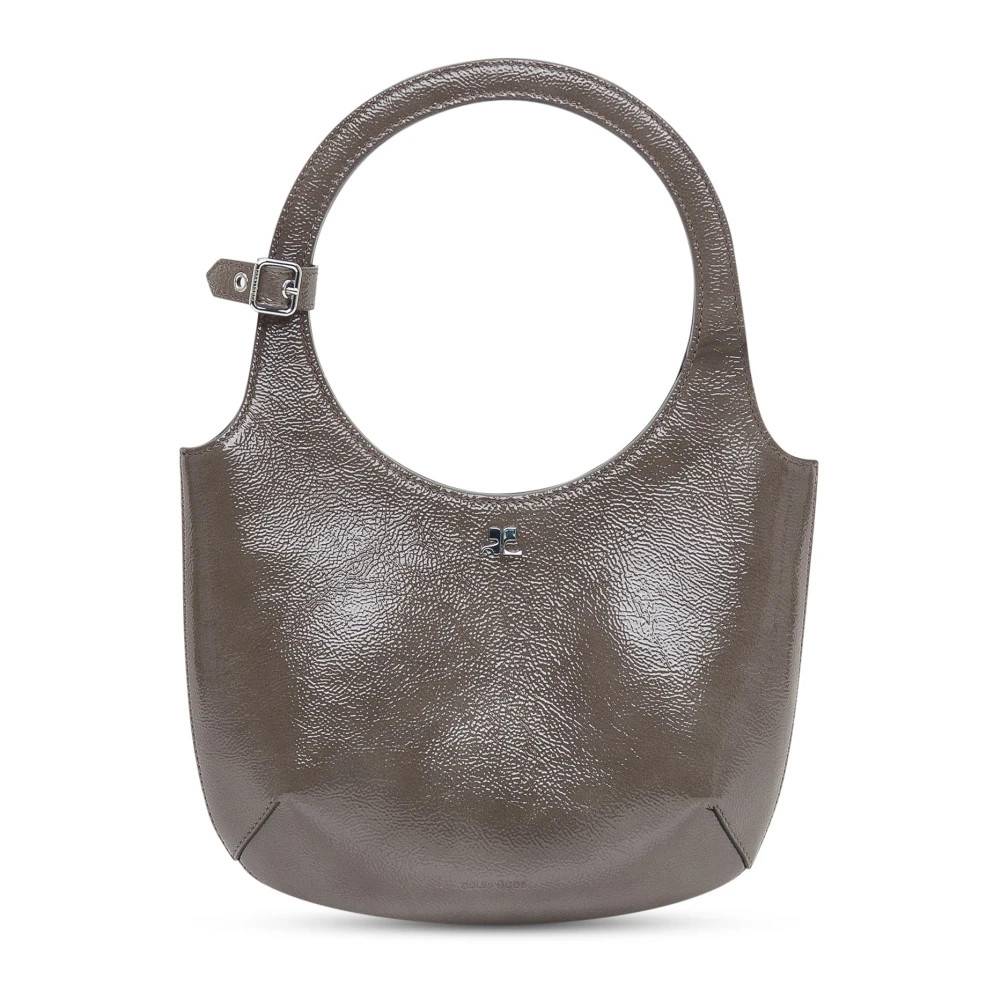 Courrèges Naplack Taske - Tasker - Dame - Brun - ONE SIZE - Uld