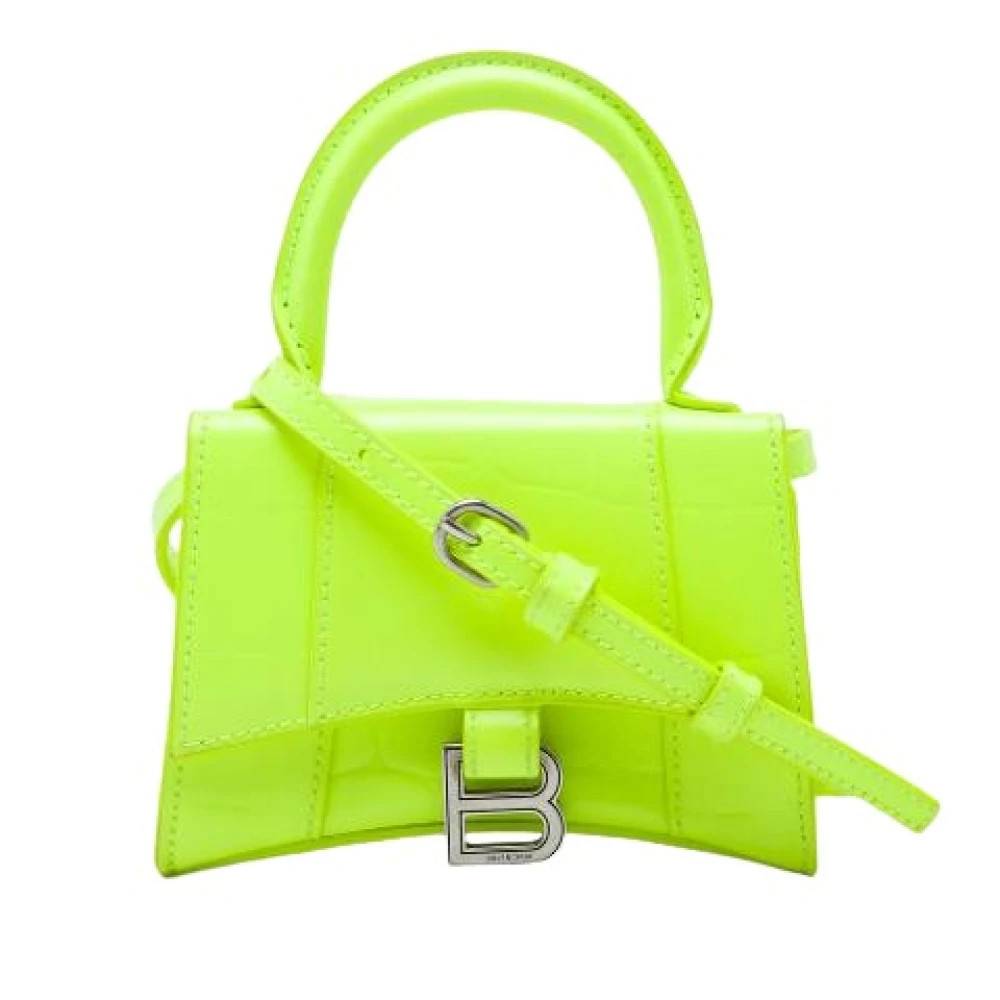 Balenciaga Vintage Pre-owned Hourglass Bag - Vintage - Dame - Grøn - ONE SIZE - Uld