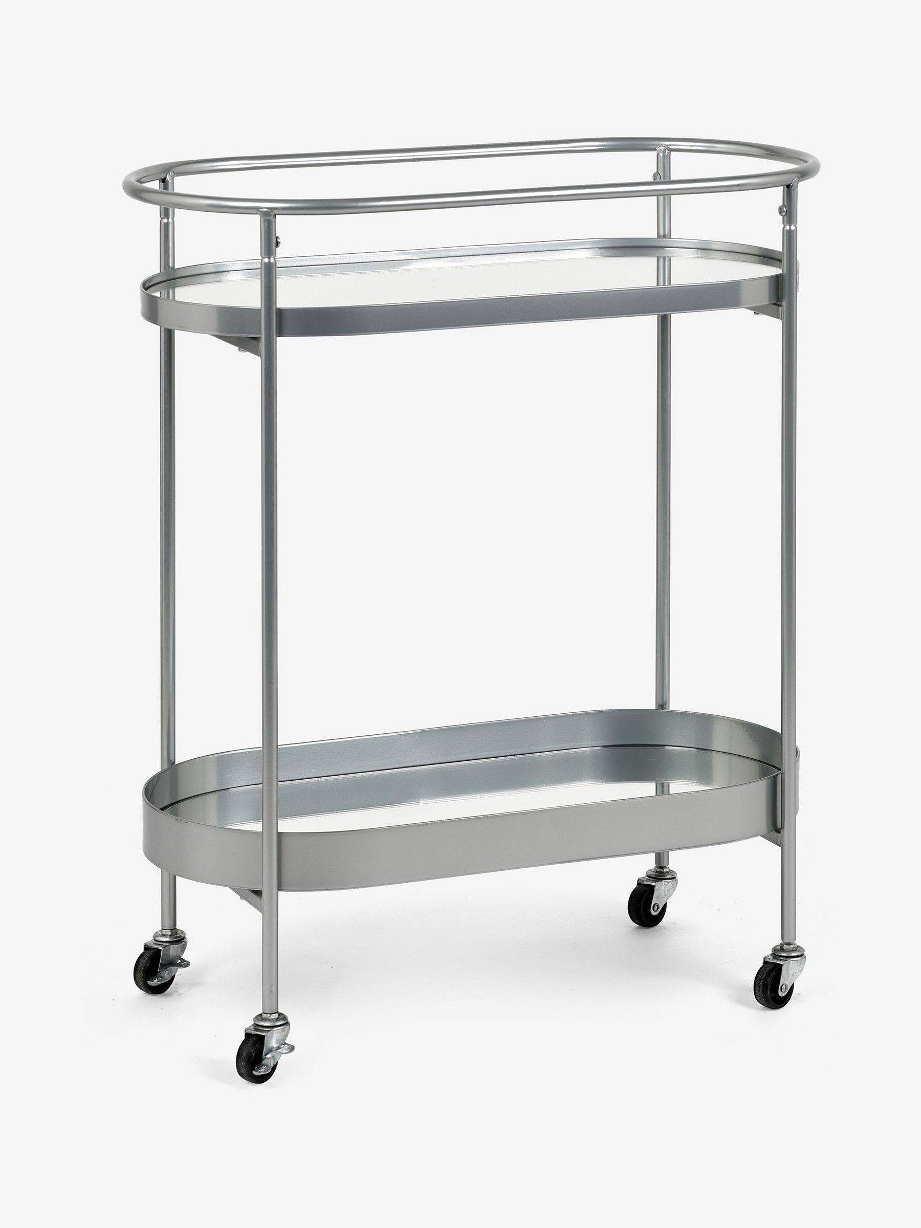 Next Silver Oval Drinks Trolley
