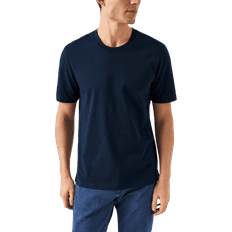 Eton T-shirt I Single Jersey Supima-bomull T-shirts Herr Blå S