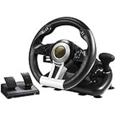 RajoNN Game Steering Racing Wheel Gamepad Controller Simulering Racing Simulering Körskola Autosupport PC/PS3/PS4/X-One