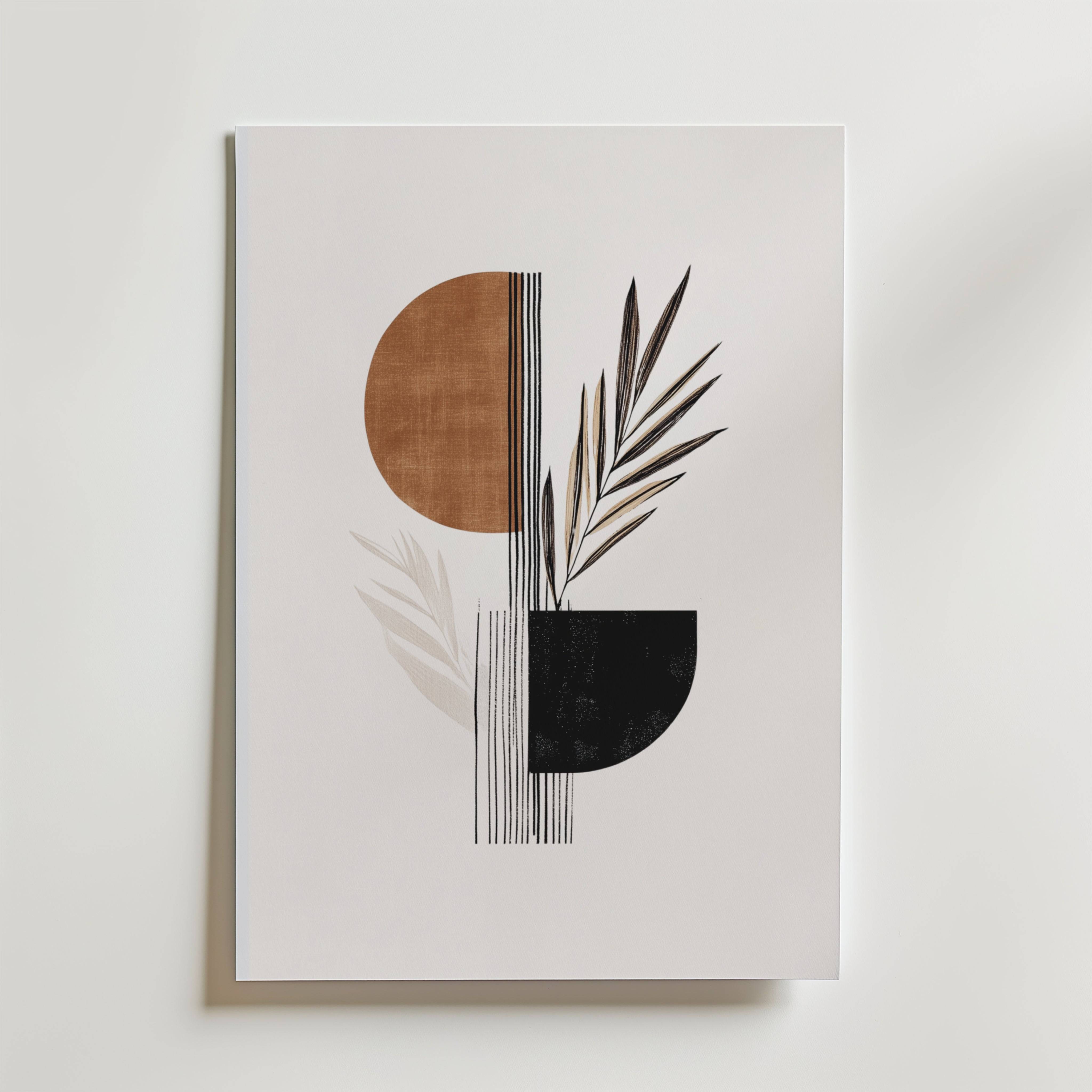 Minimal Nature Harmony Poster - Premium Canvas 70x100 cm