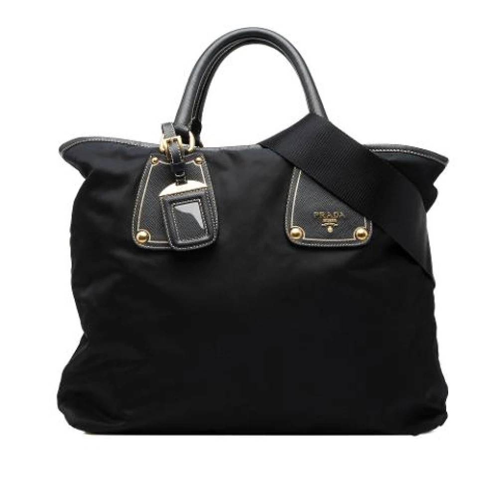 Prada Vintage Pre-owned nylon prada-tasker - Vintage - Dame - Sort - ONE SIZE - Nylon