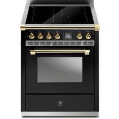 Ascot - Combi-Steam 70 cm (1 oven) (Svart/Mässing) Induktion