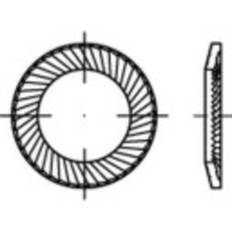 Låsbrickor tandade 12 mm 18 mm Fjäderstål förzinkad 100 st Alstertaler Schrauben & Präzisionsteile 159356