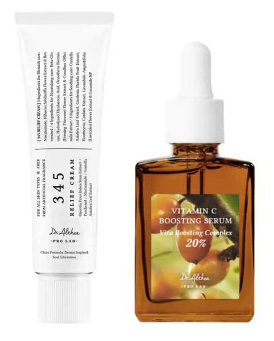 Dr. Althea 345 Relief Cream & Vitamin C Boosting Serum 50 ml + 30 ml