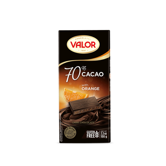 Valor 70% Mörk Choklad Apelsin