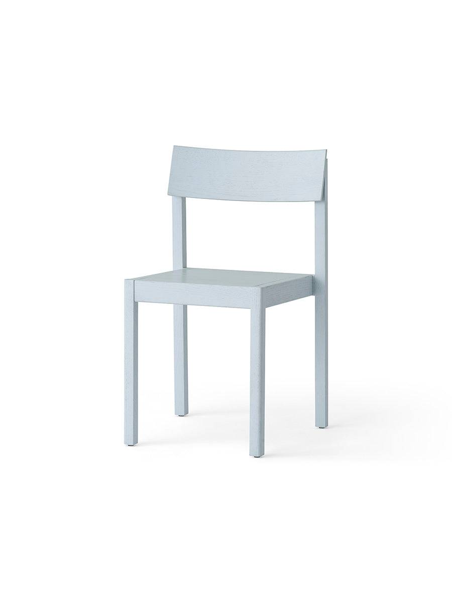 Audo Copenhagen - Mauro spisebordsstol med træsæde Linen Blue - Jacobsen Plus