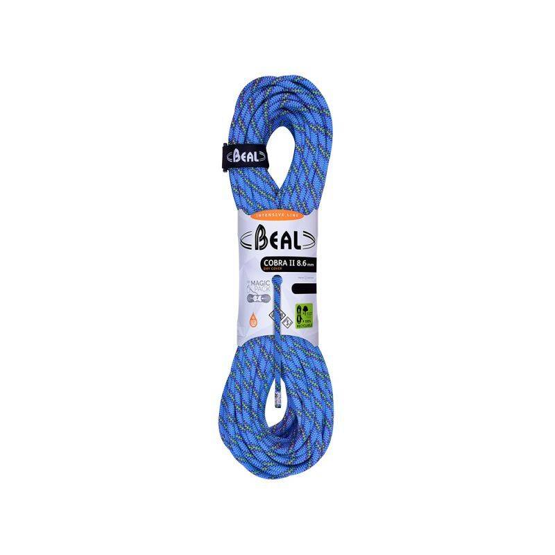 Beal Cobra 8.6mm Dry Cover - Klätterrep Blue 200 m