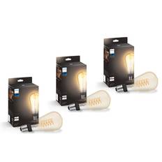 Philips Hue - 3x E27 Filament ST72 - White Ambiance - Pakke - Fri fragt og klar til levering - Prismatch
