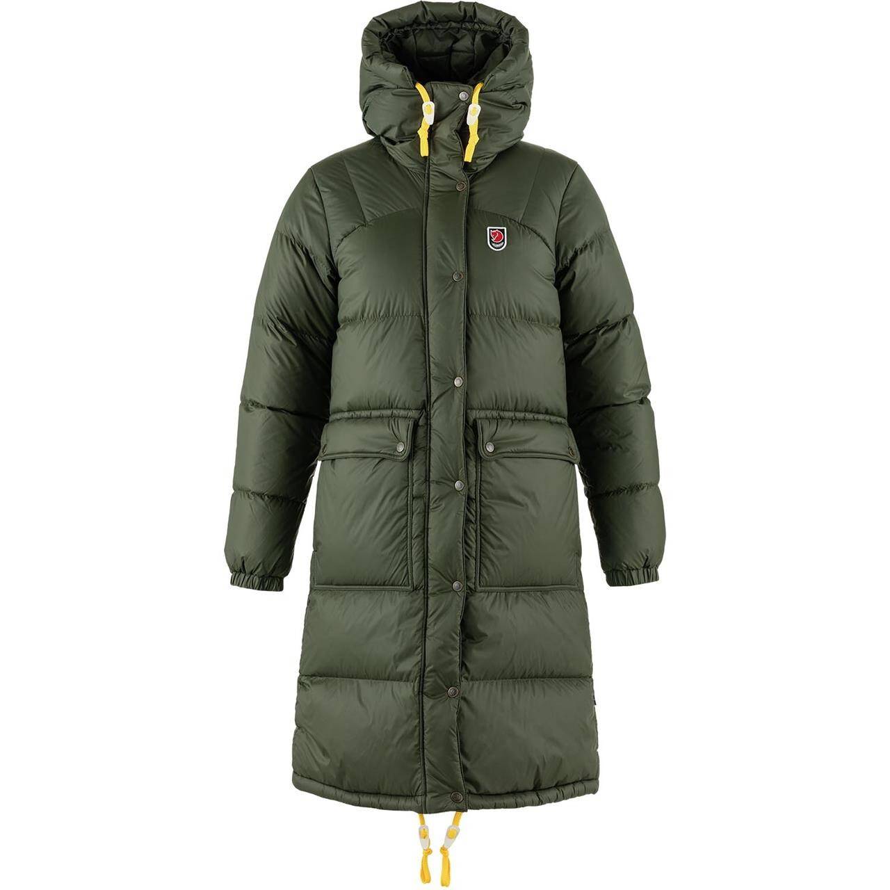 Fjällräven Womens Expedition Long Down Parka (Brun (BLACK OAK/294) X-large).