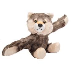 Wild Republic Ulv bamse med snap armbånd - Huggers Wolf 20 cm