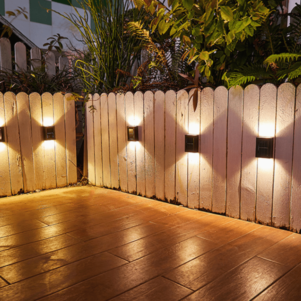 Trådlösa LED solcellsvägglampor Deluxe - 10 lampor