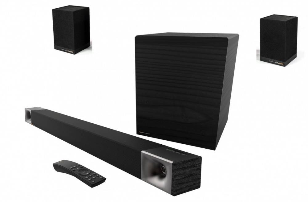 Klipsch Cinema 5.1 Soundbar inkl trådlösa bak surround högtalare