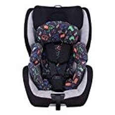 JYOKO KIDS Baby Bilstolskudde Size 1 kompatibel med Maxi Cosi Recaro Zero (Happy Dino, baby bilstolskudde Size 1)