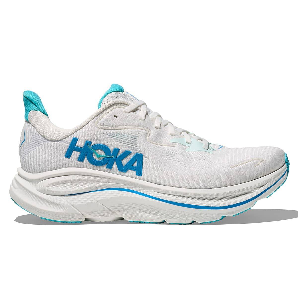 Hoka Clifton 10 Mens | White / Skyward Blue - White / Standard / 9