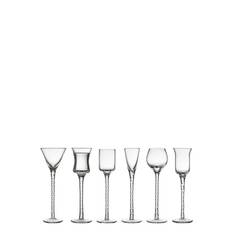 Lyngby Glas Snapseglas Rom 18 Cm 6 Stk. Klar Nude
