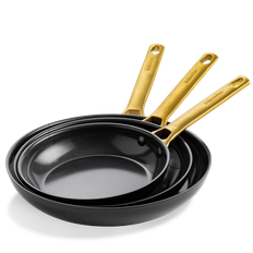 Greenpan Padova Reserve stegepandesæt i 3 dele med keramisk non-stick belægning