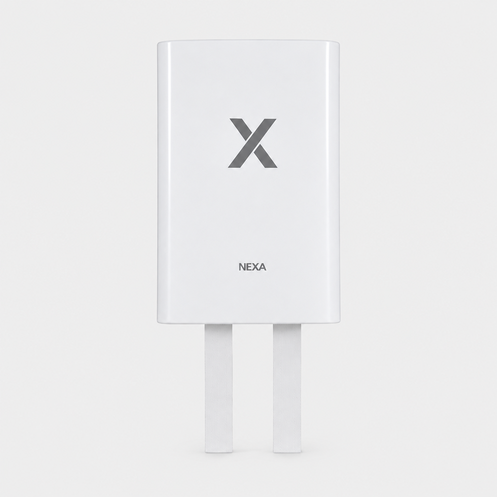 Brandtæppe NEXA FB-120VHD, silikonebelagt, 120 x 120 cm, hvid, med box