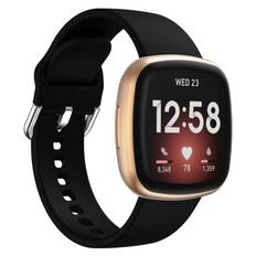 Fitbit Versa 4 Armband i silikon, Svart