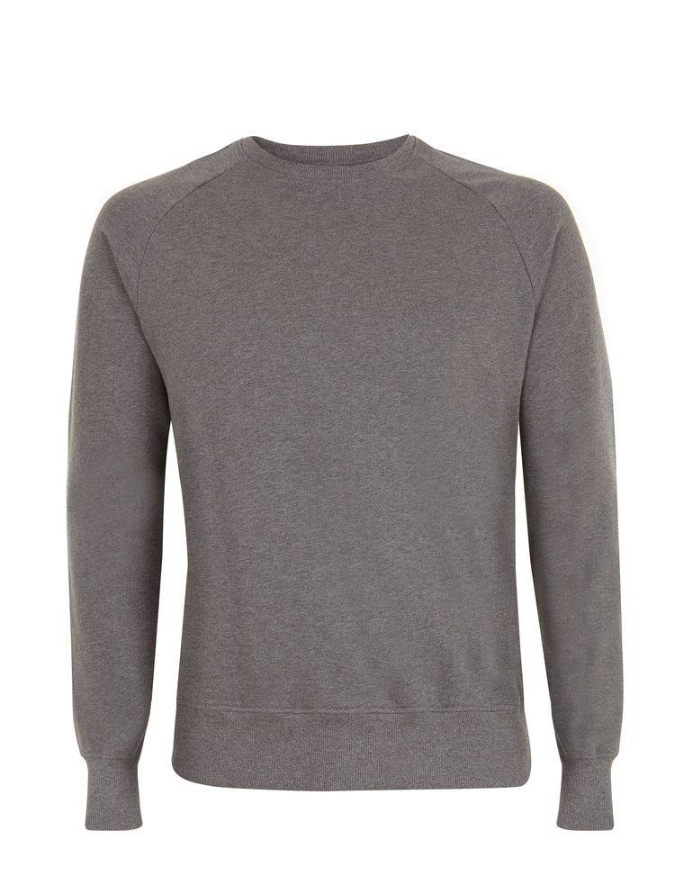 Organic Cotton Raglan Sweatshirt: Earth Positive - 2XL / Dark Heather (2XL)