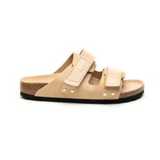 Birkenstock, Skor, Dam, Beige, 40 EU, Läder, Beige Sandaler UJI NEW Stil