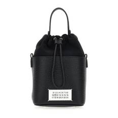 Maison Margiela, Taske, Dame, Sort, ONE SIZE, Bomuld, 5AC Bucket Bag
