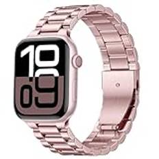 Netolo Metallarmband kompatibelt med Apple Watch-armband 40 mm, 38 mm, 41 mm, 42 mm, ersättningsarmband i rostfritt stål, kompatibelt med Apple Watch SE armband/iWatch-armband Series 10 9 8 7 6 5 4 3