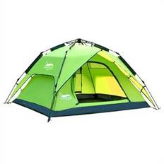 DESERT&amp;FOX 3-4 People Outdoor Double Layer Automatic Tent Rainproof Dual Door Camping Hiking Tent