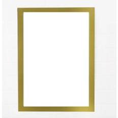 Magnetisk sj&#xE4;lvh&#xE4;ftande gummiaffischramar klisterm&#xE4;rke guld svart silver a3 a4 kontorsbutik bild fotocertifikat ram - Fotoram gul / A3 30 x 42cm