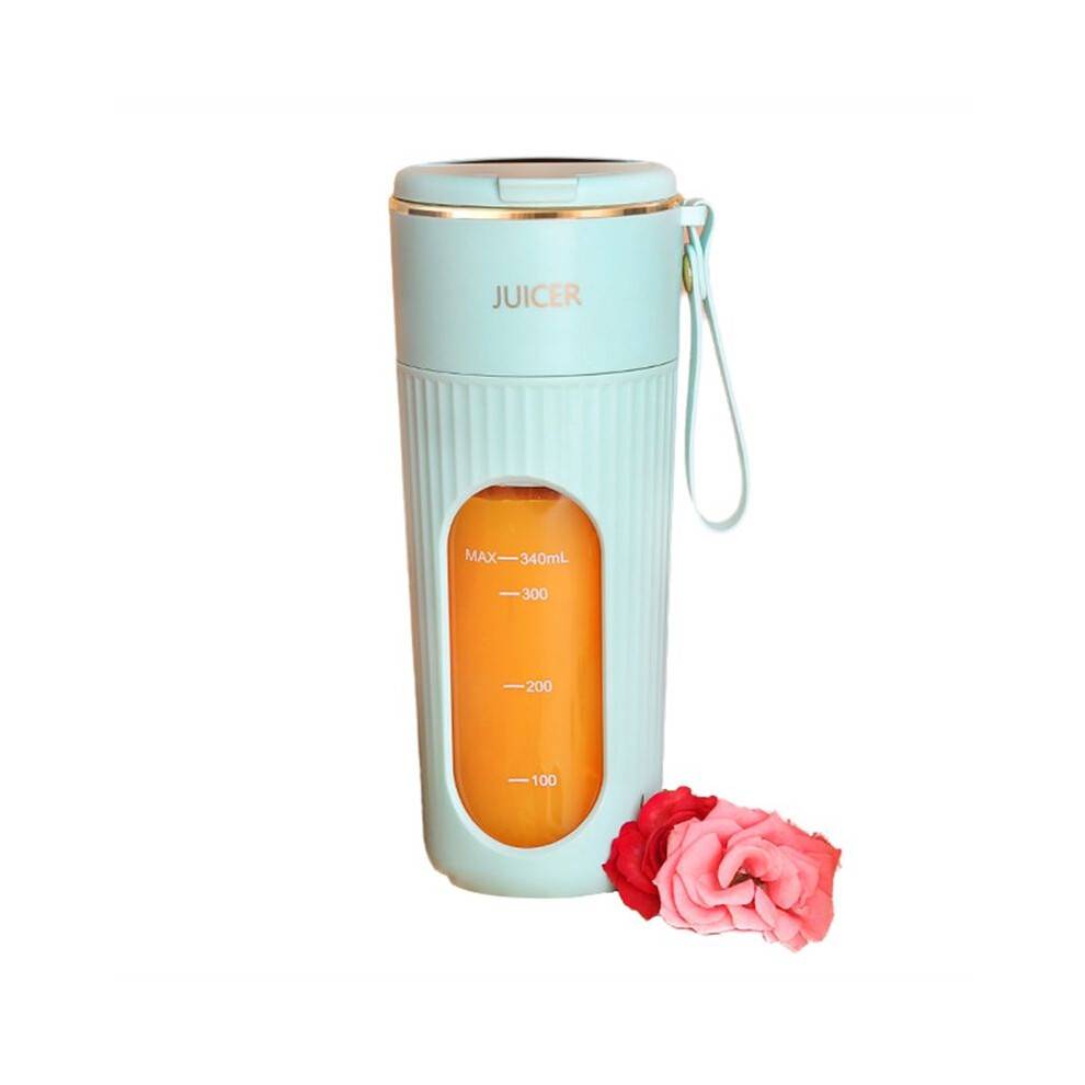 Juicerkopp Trådlös Laddning Liten Bärbar Juicerkopp Multifunktionell Hushålls Helautomatisk Fruktblandare Grön