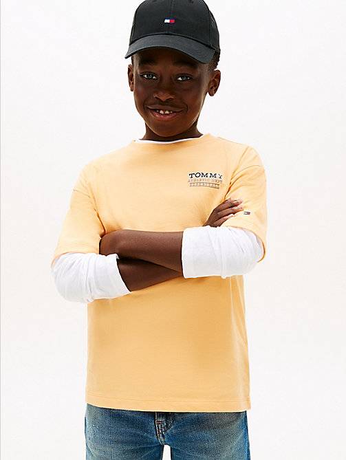 Back Graphic Crew Neck T-Shirt - FADED SUN KISS - 8yrs