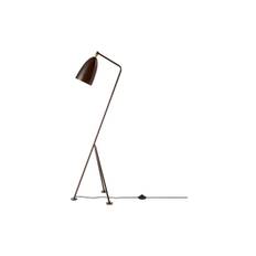 Gräshoppa Floor Lamp, walnut brown glossy