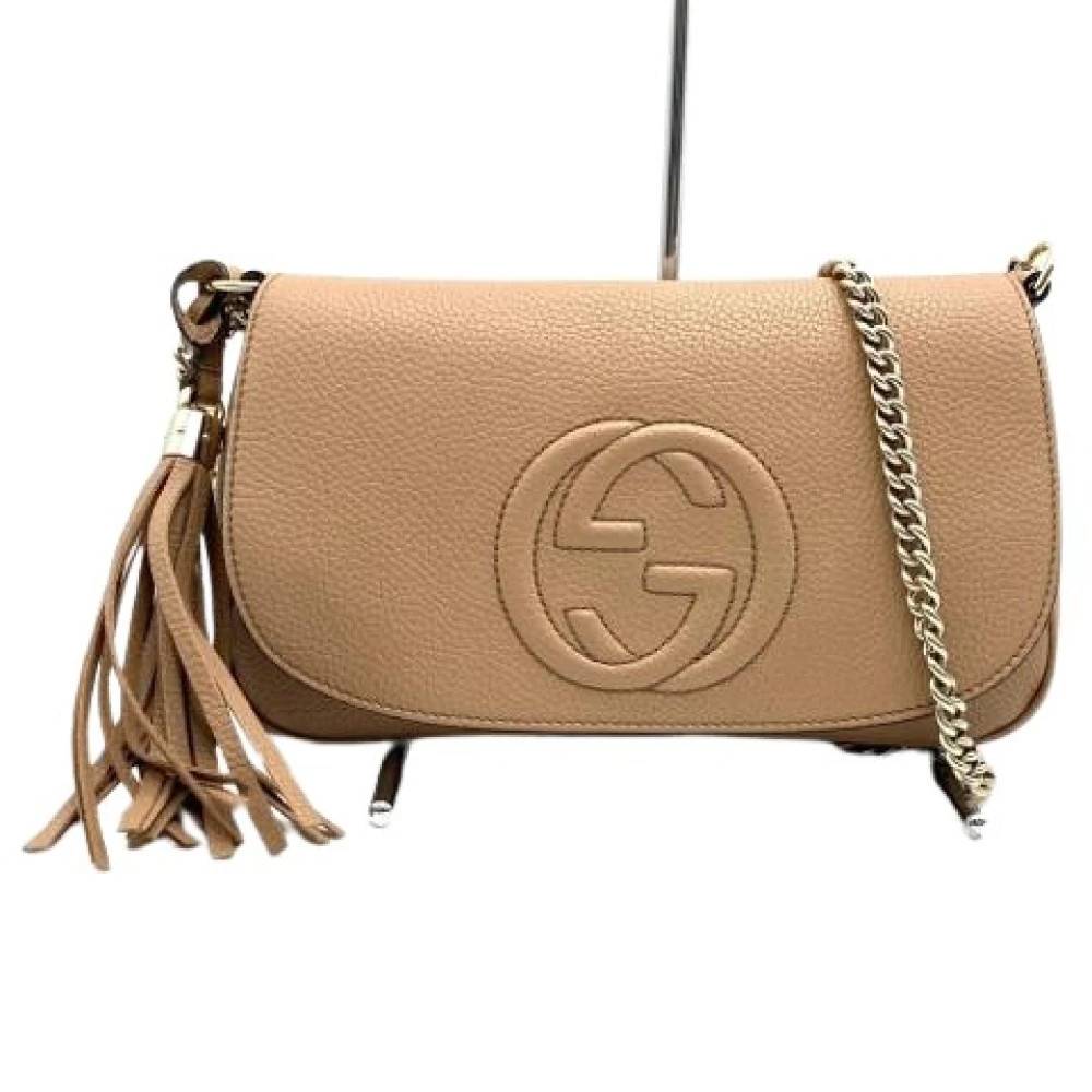 Gucci Vintage Pre-owned Soho Shoulder Bag - Vintage - Dame - Beige - ONE SIZE - Uld